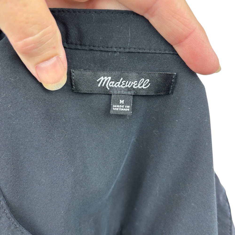 Madewell v-neck house size Medium office dressy minimalist goth all seasons - Picture 6 of 12